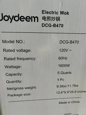 Joydeem 电炒锅晒单